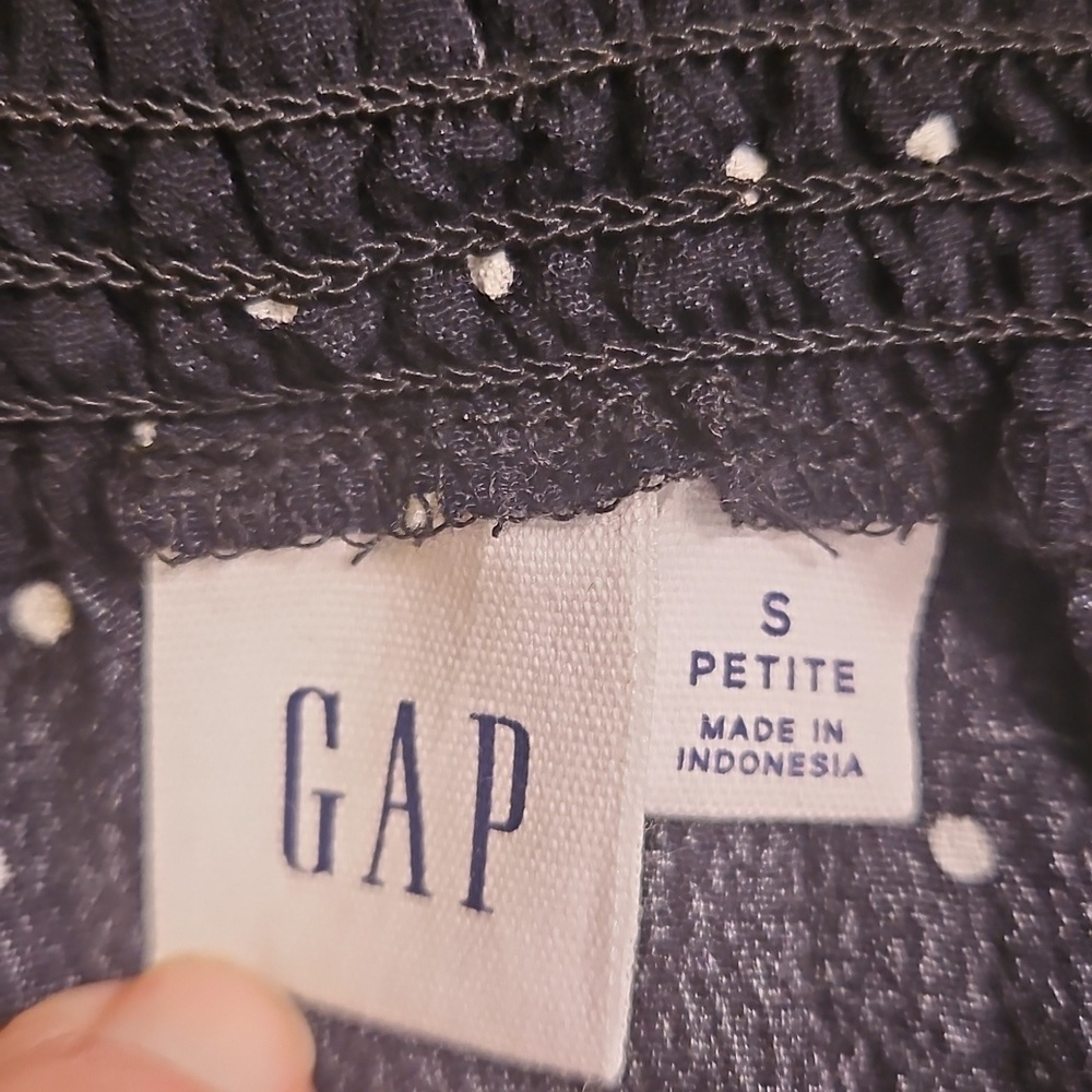Gap Perfect Maxi Shirtdress Polka Dot Print - Picture 9 of 10